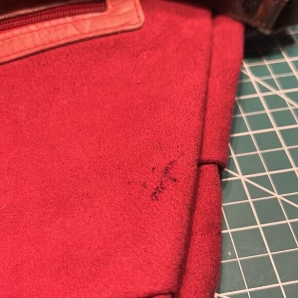 Vintage Civico 13 Tooled Leather Hobo Bag Rustic Italian Craftsmanship - Picture 7 of 8